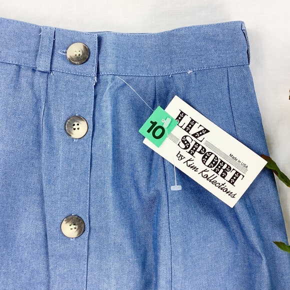 NWT vintage button up denim midi skirt - Picture 3 of 5